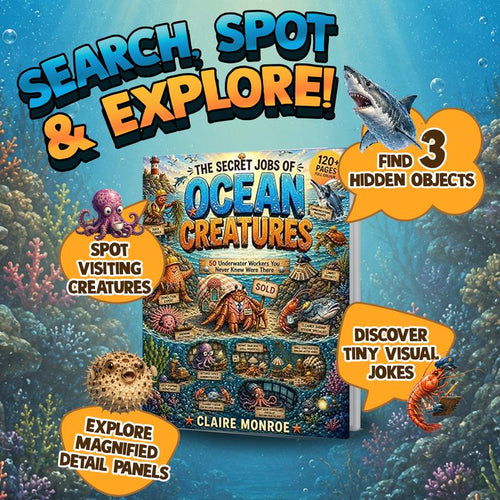 The Secret Jobs of Ocean Creatures For Kids Aged 6 to 10: An Illustrated Fun Animal Encyclopedia To Learn About Nature (Secret Animal Jobs)