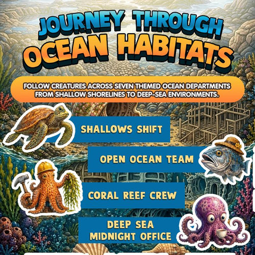 The Secret Jobs of Ocean Creatures For Kids Aged 6 to 10: An Illustrated Fun Animal Encyclopedia To Learn About Nature (Secret Animal Jobs)