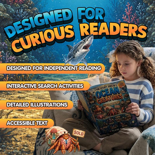 The Secret Jobs of Ocean Creatures For Kids Aged 6 to 10: An Illustrated Fun Animal Encyclopedia To Learn About Nature (Secret Animal Jobs)